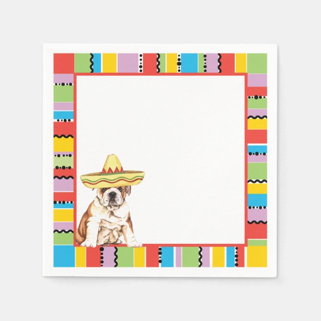 Fiesta Bulldog Serviette (Vorderseite)