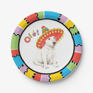 Fiesta-Bullterrier Pappteller