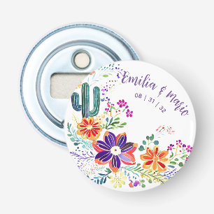 FIESTA Cacti Folkart Blume Custom Flaschenöffner