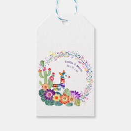 FIESTA Cacti Folkart Blume Custom Geschenkanhänger