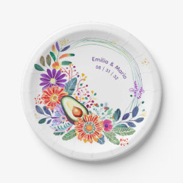 FIESTA Cacti Folkart Blume Custom Pappteller