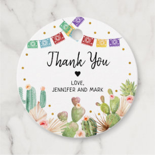 Fiesta Cactus Boho Brautparty Geschenkanhänger