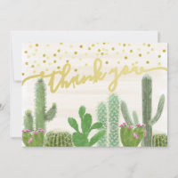 Fiesta Cactus Boho Brautparty Vielen Dank