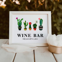 Fiesta Cactus Brautparty Bar