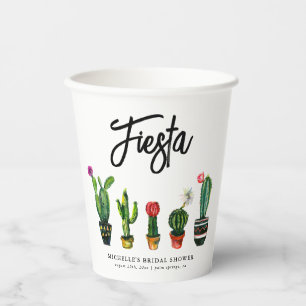 Fiesta Cactus Brautparty Pappbecher