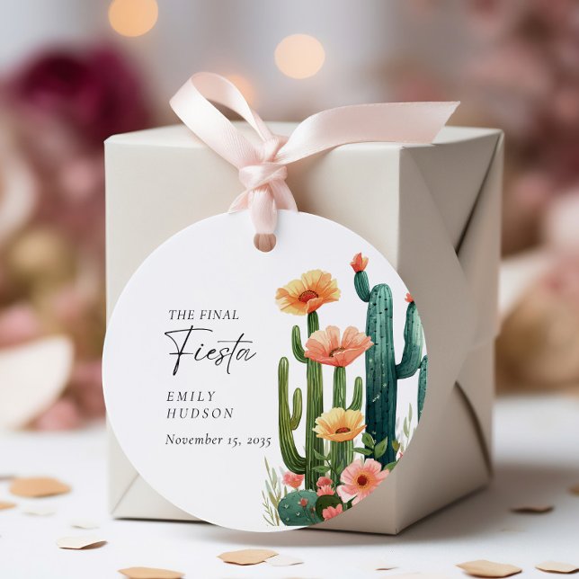 Fiesta Cactus Junggeselinnen-Abschied Geschenkanhänger (Von Creator hochgeladen)