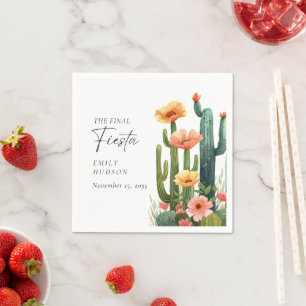 Fiesta Cactus Junggeselinnen-Abschied Serviette