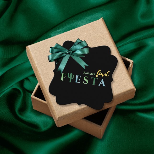 Fiesta Cactus Mexican Junggeselinnen-Abschied Geschenkanhänger (Final Fiesta Cactus Mexican Bachelorette Party Favor Tags)