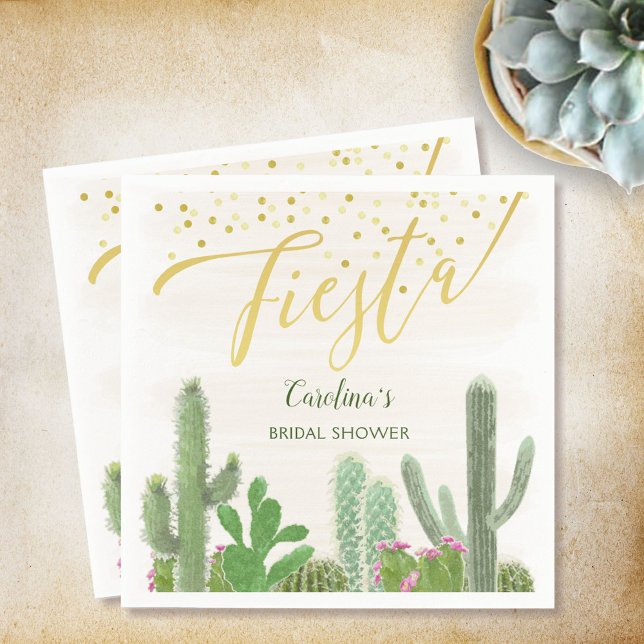 Fiesta Cactus Taco Bout Liebe Brautparty Serviette (Von Creator hochgeladen)