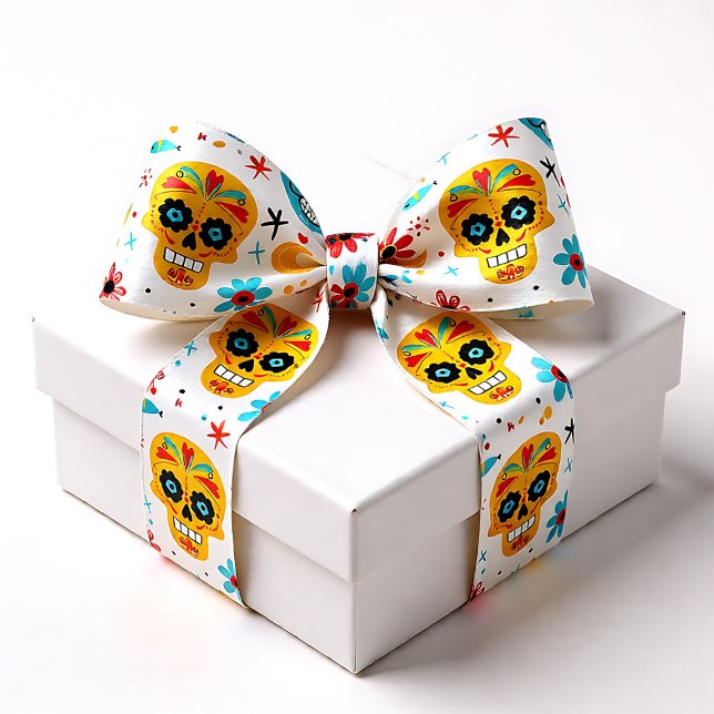 Fiesta Calaveras Satinband (Fiesta Calaveras Satin Ribbon)