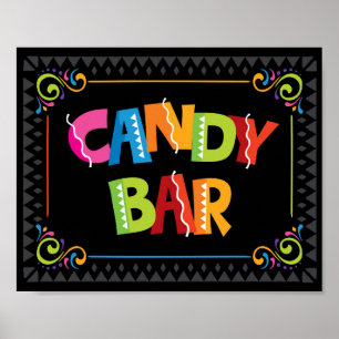 Fiesta CANDY BAR Party signieren Poster