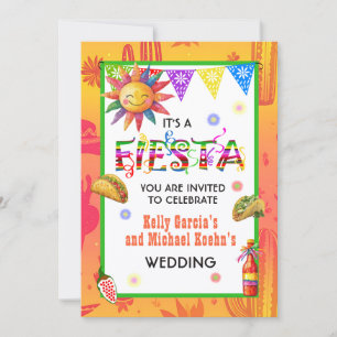 Fiesta Casual-Hochzeit Einladung
