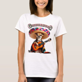 Fiesta Chihuahua - Gitarrenserenade mit Sombrero T-Shirt