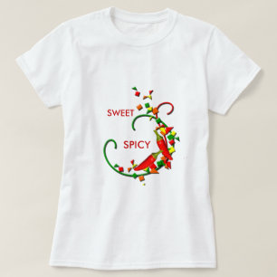 Fiesta Chili Paprikaschoten Ladys Sweet Spicy T -  T-Shirt