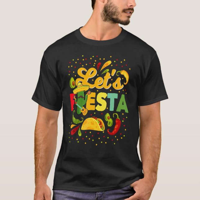 Fiesta Cinco De Mayo Camisa Mexicana Hombre T-Shirt (Vorderseite)