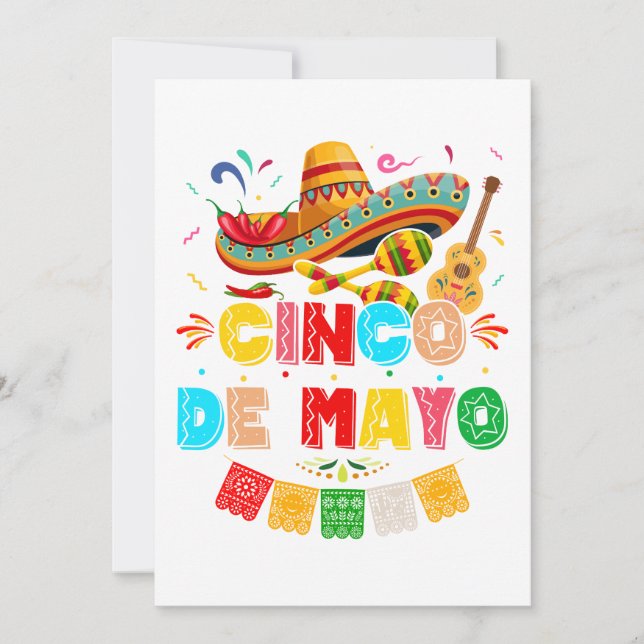 Fiesta Cinco de Mayo Einladung (Vorderseite)