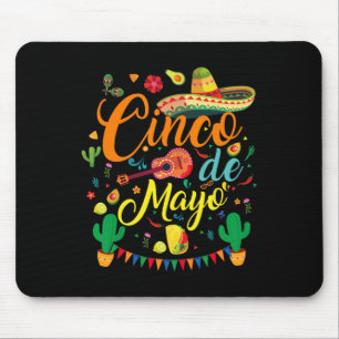 Fiesta Cinco De Mayo Funny Mexican Party 5 De Mayo Mousepad