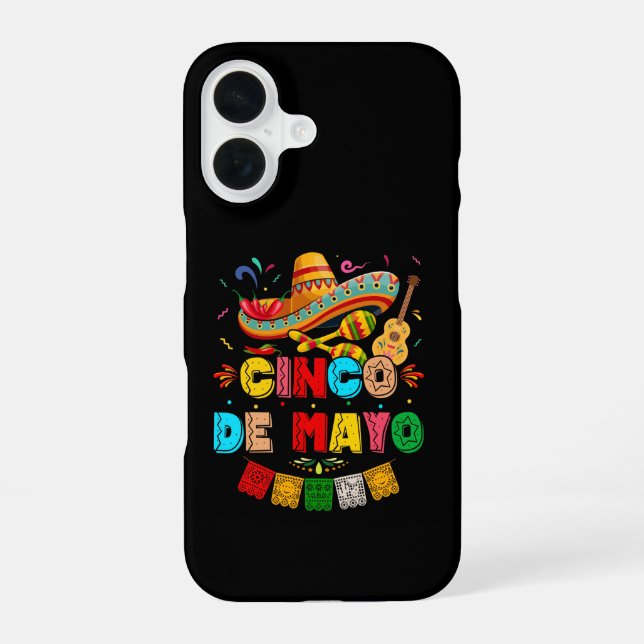 Fiesta Cinco de Mayo iPhone 16 Hülle (Rückseite)