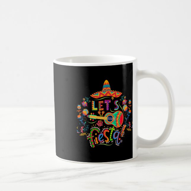 Fiesta Cinco De Mayo Mexican Party Taco Guit Kaffeetasse (Rechts)