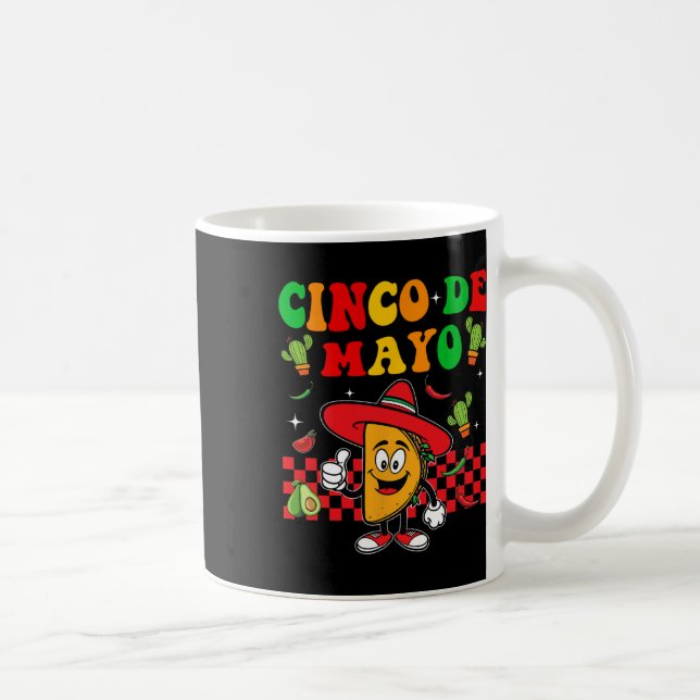 Fiesta Cinco De Mayo Party Mexikanisch Kaffeetasse (Rechts)