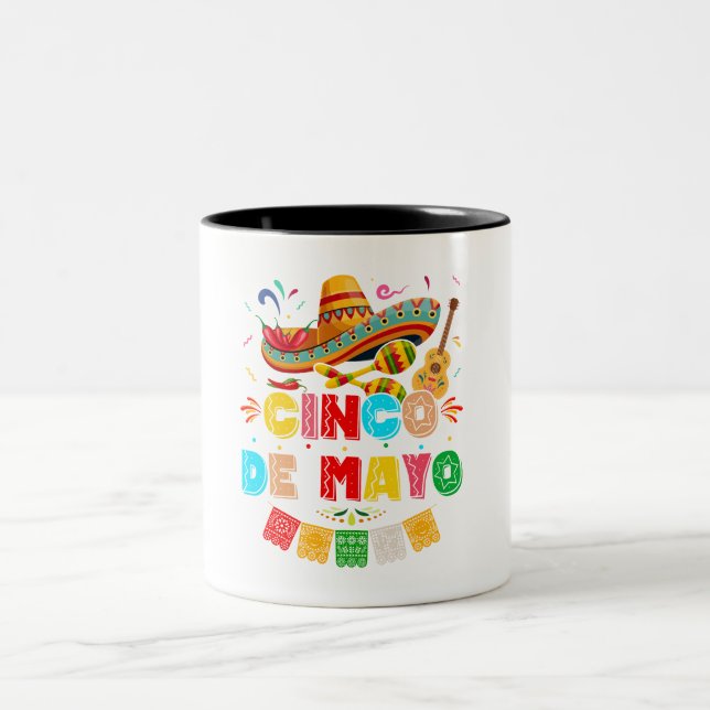 Fiesta Cinco de Mayo Zweifarbige Tasse (Mittel)