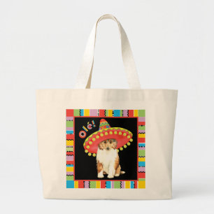 Fiesta Collie Large Tote Bag Jumbo Stoffbeutel