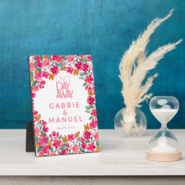 Fiesta Colorful Floral Black Probe Dinner Fotoplatte