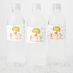 Fiesta Colorful Taco Bout Eine Babydusche Wasserflaschenetikett