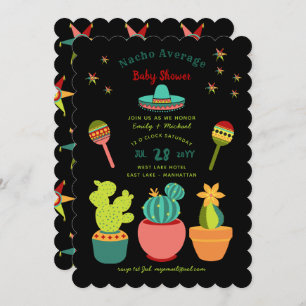 FIESTA Couples BABY SHOWER Blume Llama Modern Einladung
