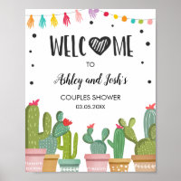 Fiesta Couples Dusche Cactus Bridal Begrüßungszeic
