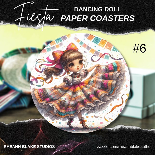 Fiesta Dancing Doll (#6) Untersetzer aus Papier Se (Von Creator hochgeladen)