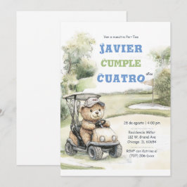 Fiesta de Cumpleaños de Golf para Niño Einladung