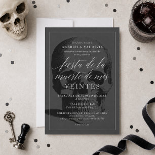 Fiesta de la Muerte de mis Veintes Party Einladung