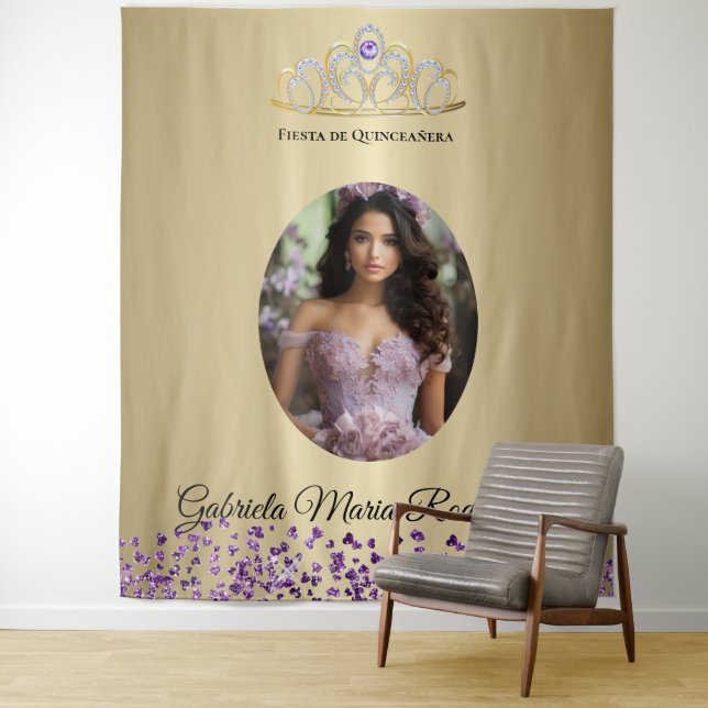 Fiesta de Quinceañera Wandteppich (Beispiel)