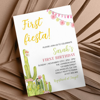 Fiesta Einladung zum ersten Geburtstag