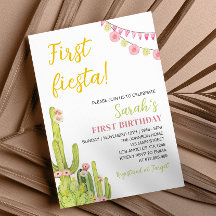 Fiesta Einladung zum ersten Geburtstag