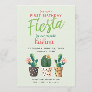 Fiesta Einladung zum ersten Geburtstag