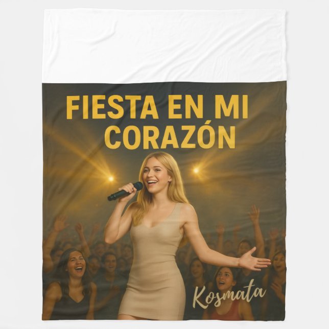 Fiesta en mi corazón - Fleecedecke (Vorderseite)