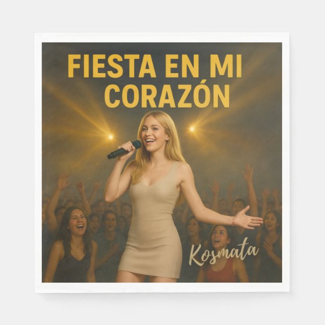 Fiesta en mi corazón - Serviette (Vorderseite)