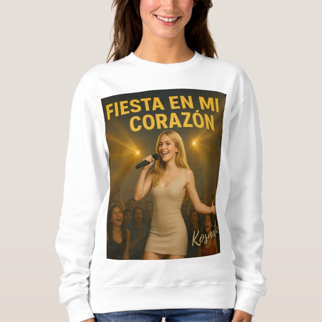 Fiesta en mi corazón - Sweatshirt Damen (Vorderseite)