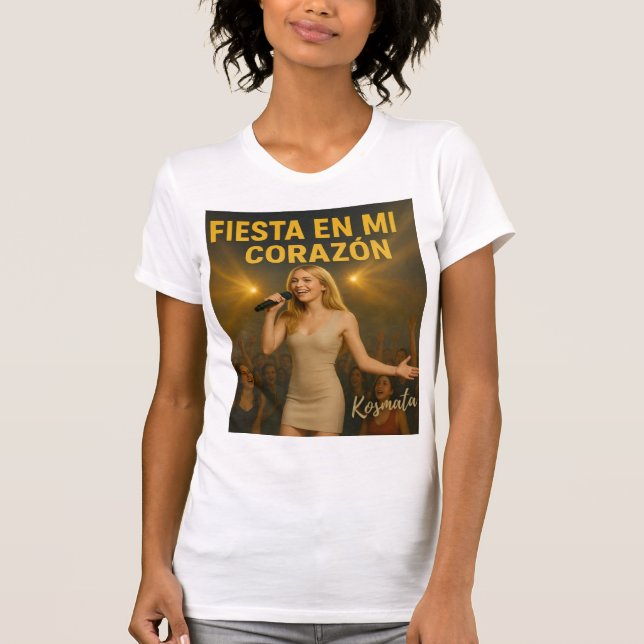 Fiesta en mi corazón - T-Shirt Damen (Vorderseite)