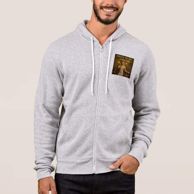 Fiesta en mi corazón - Zip-Hoodie Herren Hoodie (Vorderseite)