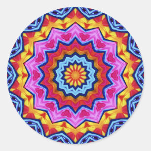 Fiesta-Farbrad-Aufkleber Runder Aufkleber