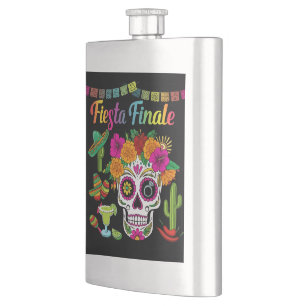 "Fiesta Finale" Farbenfrohe Zuckerhut Bachelorette Flachmann