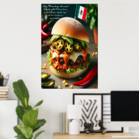 Fiesta Firecracker Burger 24 x 36