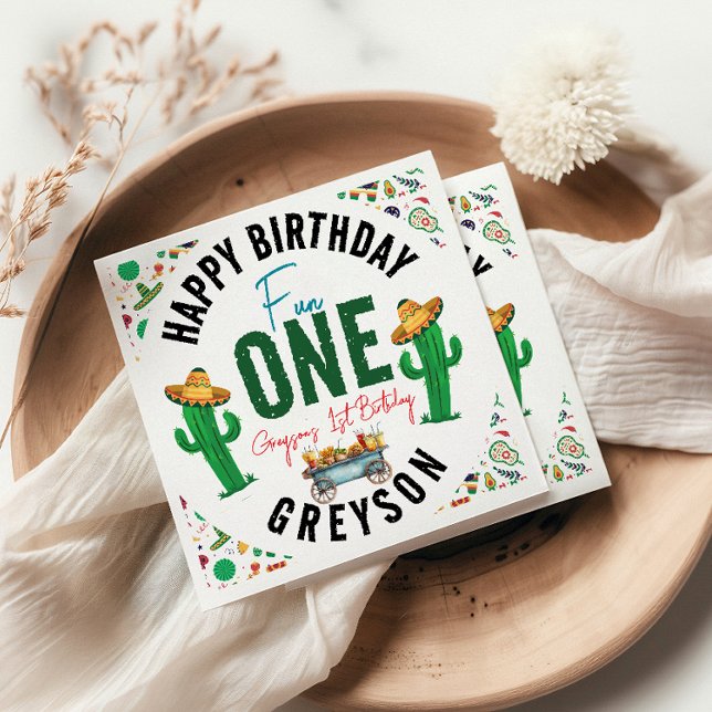 Fiesta First | 1. Geburtstag Party Serviette (Von Creator hochgeladen)