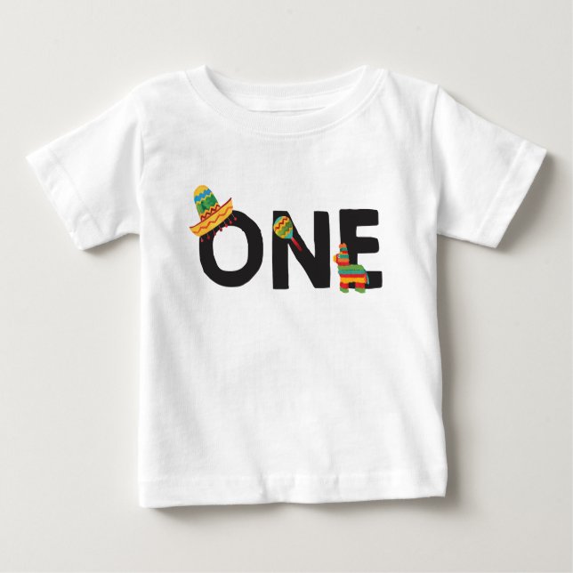 Fiesta First Birthday Shirt (Vorderseite)