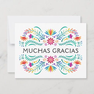 Fiesta Floral Birthday Shower Wedding Dankeskarte