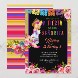 Fiesta Floral Einladung zum 1. Geburtstag