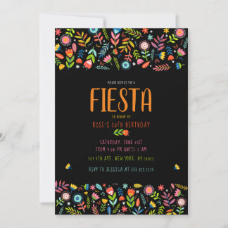 Fiesta Floral Einladungen zum Geburtstag